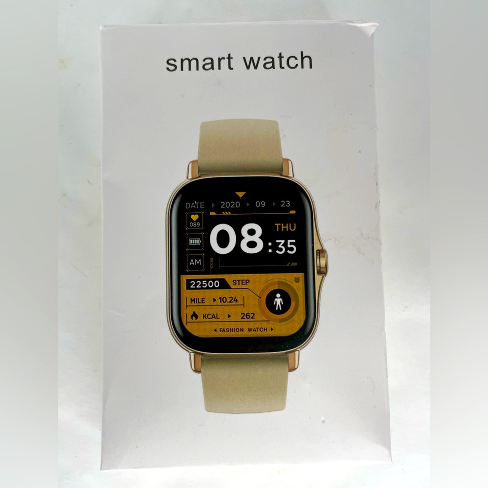 Open Box Smart Watch Grey Band For iOS & Android